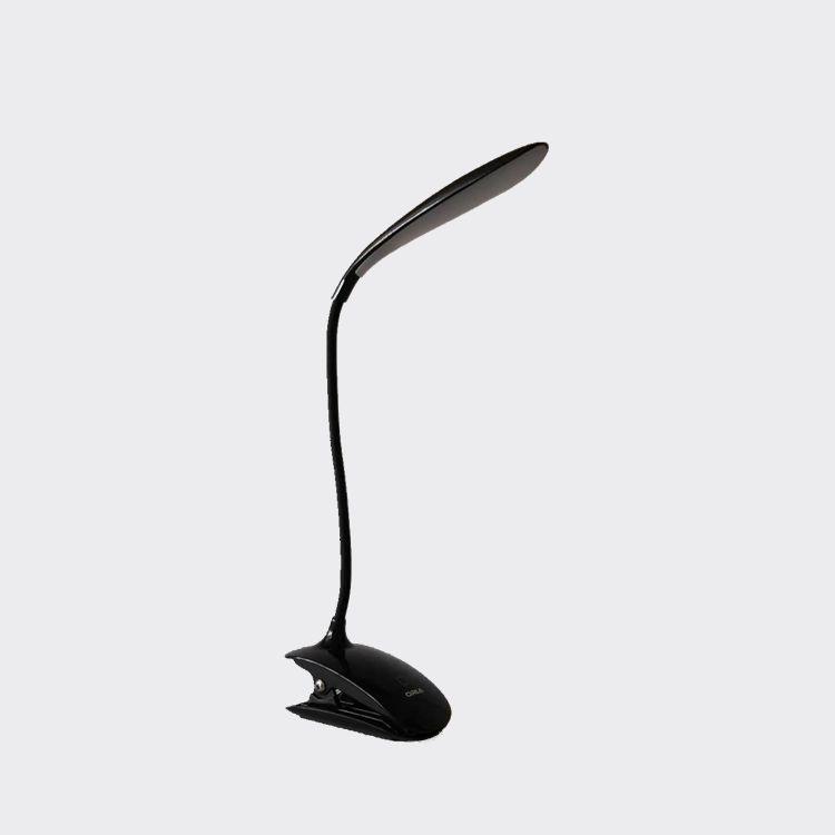 

LED Clip-On Desk and Bedside Reading Lamp for Study and Work 110*55*400 mm чёрный