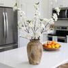 Real Touch Artificial Pear Blossom Flowers Plum Blossom Handmade Faux Flower Branch Artificial 91cm Fake Flower