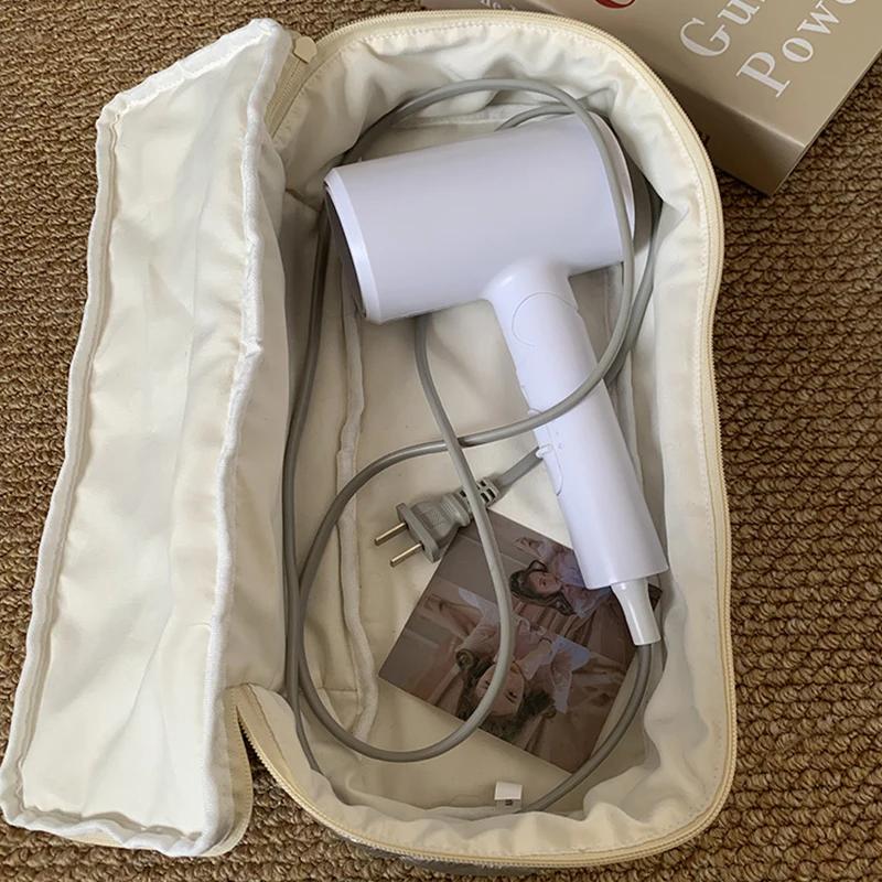 Large Capacity Hair Dryer Curling Iron Storage Bag Multi Functional Portable Travel Protective Cover Cosmetic Makeup Organizer