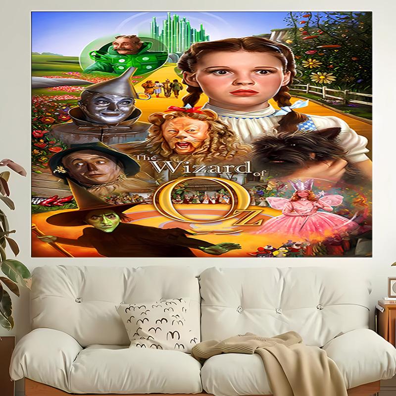 1pc The Wizard of Oz Tapestry, Living Room, Bedroom, Office, Party Decor, Ideal Festive Gift