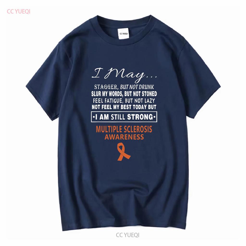 Multiple Sclerosis Awareness T Shirt vintage Washed Unisex Comfortable Versatile Stylish homme Top For Everyday Wear Casual