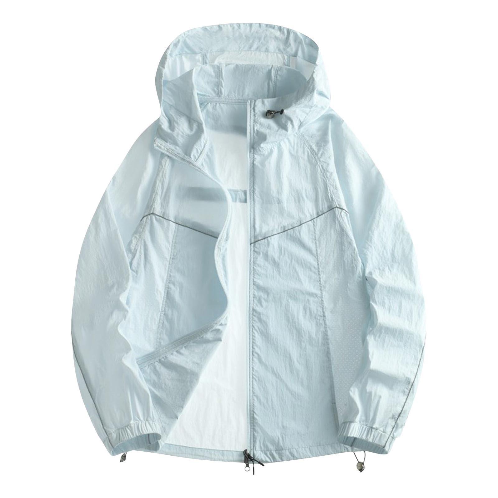 

Легкая куртка с капюшоном для пар, модная, солнцезащитная, на полной молнии, дышащая, удобная толстовка, верхняя одежда для спорта на открытом воздухе S