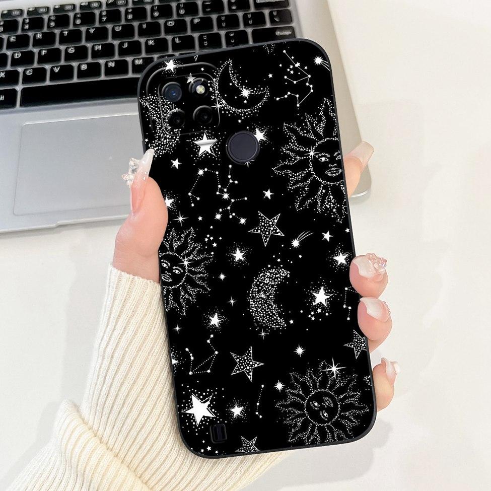 For Realme C21Y RMX3261 RMX3263 C25Y RMX3269 Cover For Realme C21Y Case Cute Cat Funny Cool Fashion Silicone Shockproof Bumper