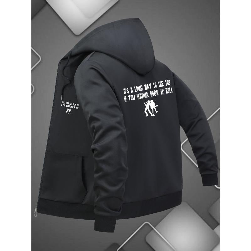 Men's Hooded Windbreaker Jacket Lightweight Water-Resistant Casual Daily Outerwear