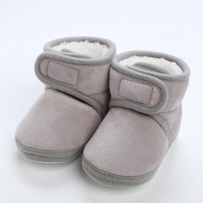 Handmade Soft Sole Winter Shoes for Infants & Toddlers - Non-Slip Velvet Cotton Socks
