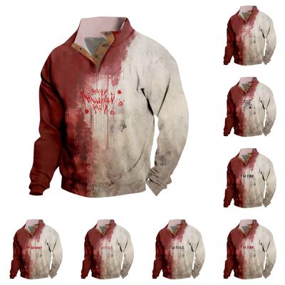 Spring And Autumn Men's Standing Collar Sweatshirt Is Outdoor Casual Sweaters Tops