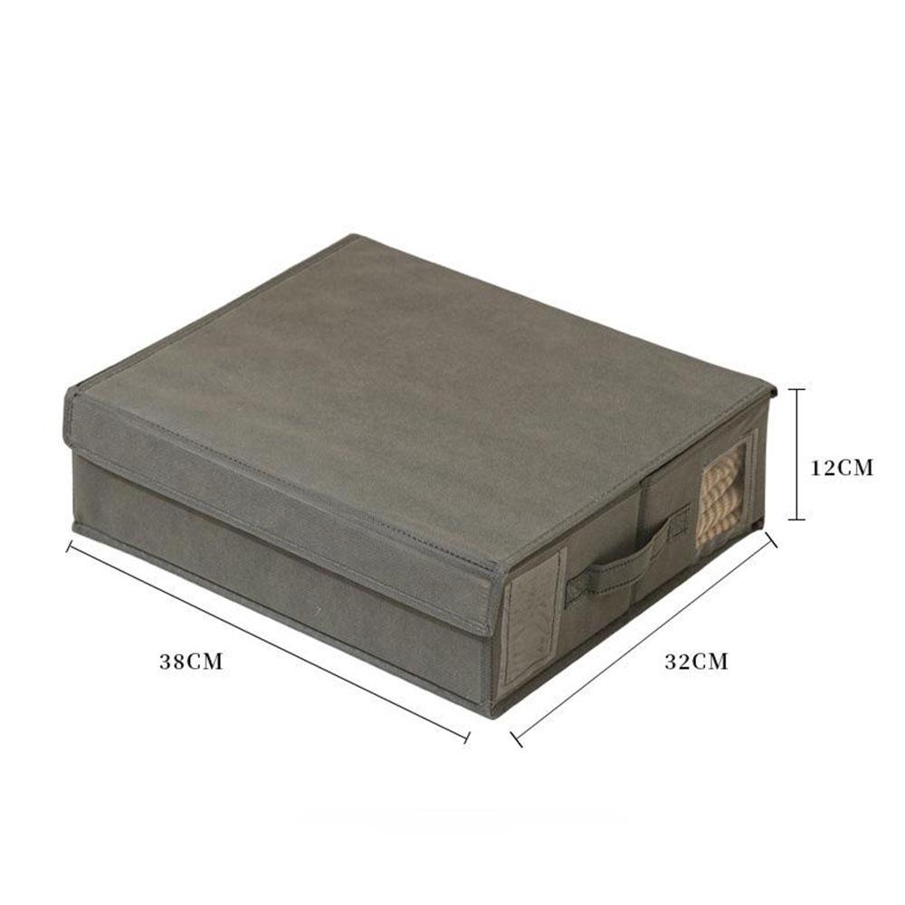 Bedding Sheet Storage Box Foldable Dustproof Stackable Space Saving Closet for Travel Bedding Quilts Towels Clothing Organizer