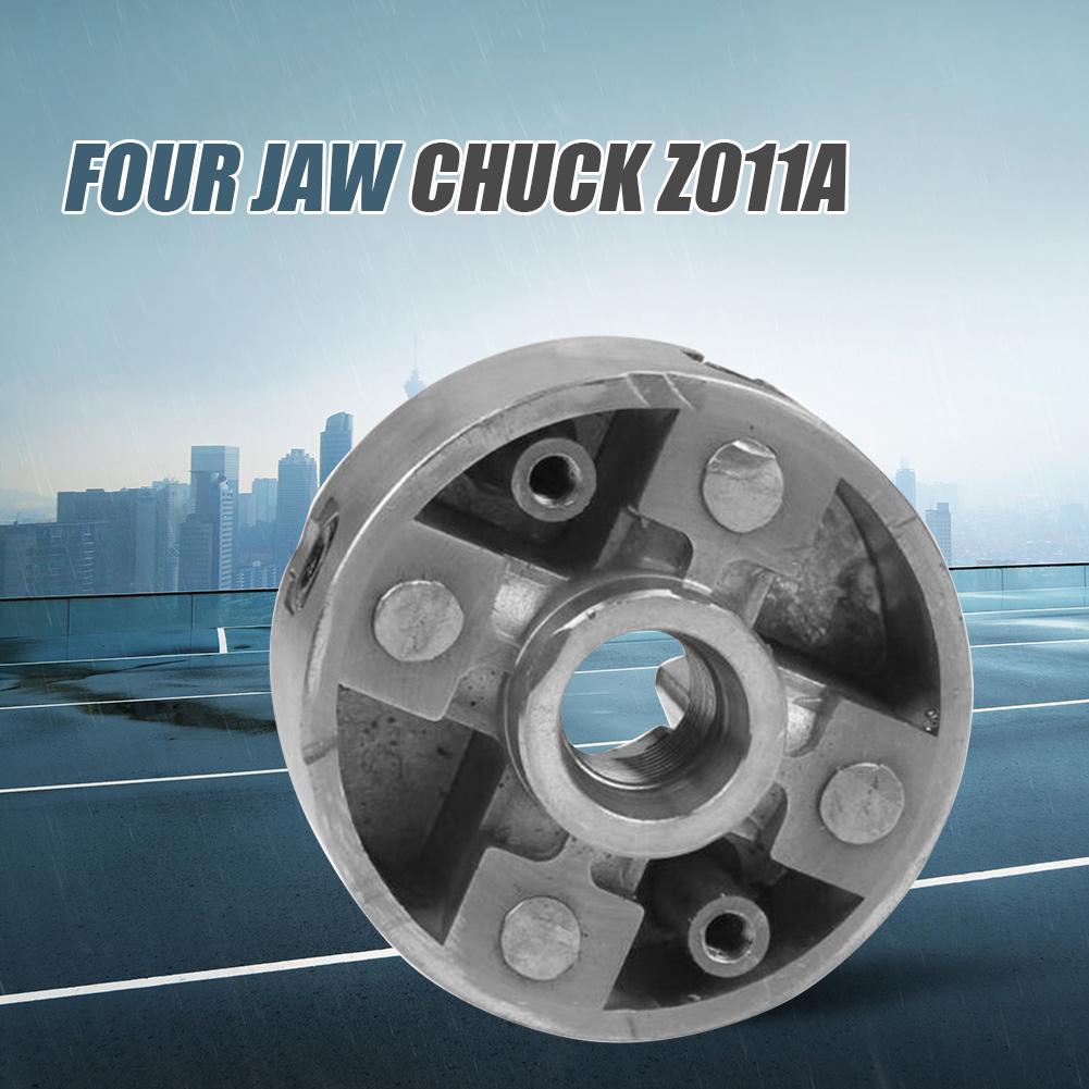 4 Jaws Self Centering Chuck Zinc Alloy Self-Centering Drill Chuck with Motor Connection Shaft for Grinding Milling Lathe Machine