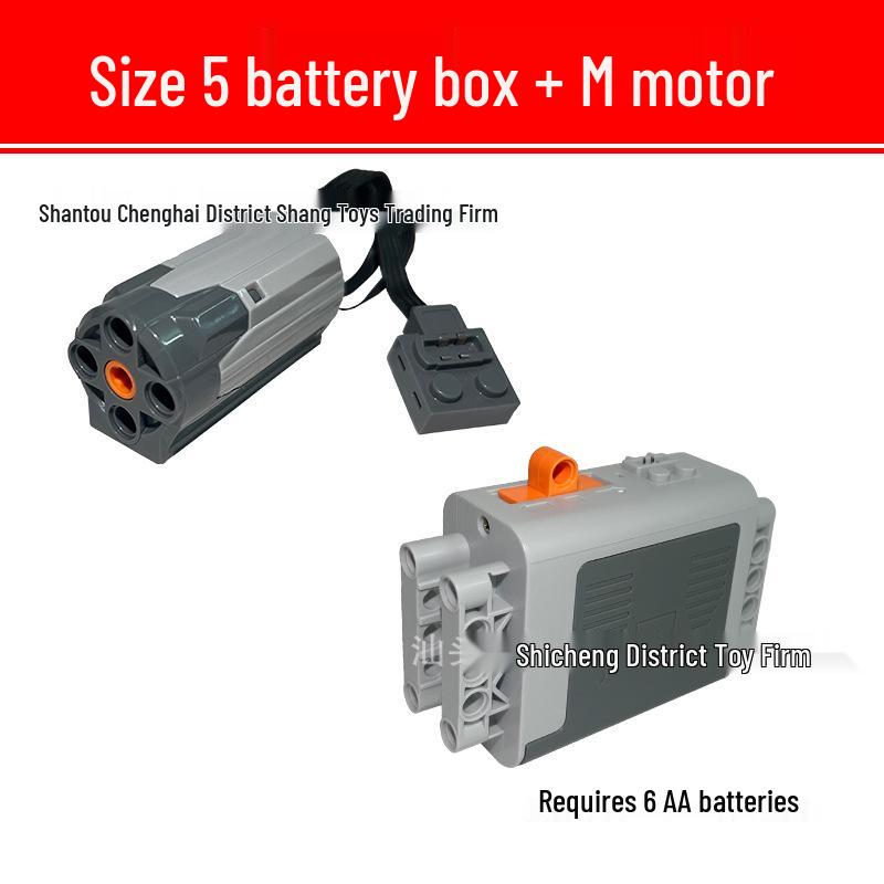 

Зарядка M-мотора для LEGO MOC Power Functions, совместим с набором батарейного блока 8883, электродвигатель №. 5 Строительных блоков 9686.