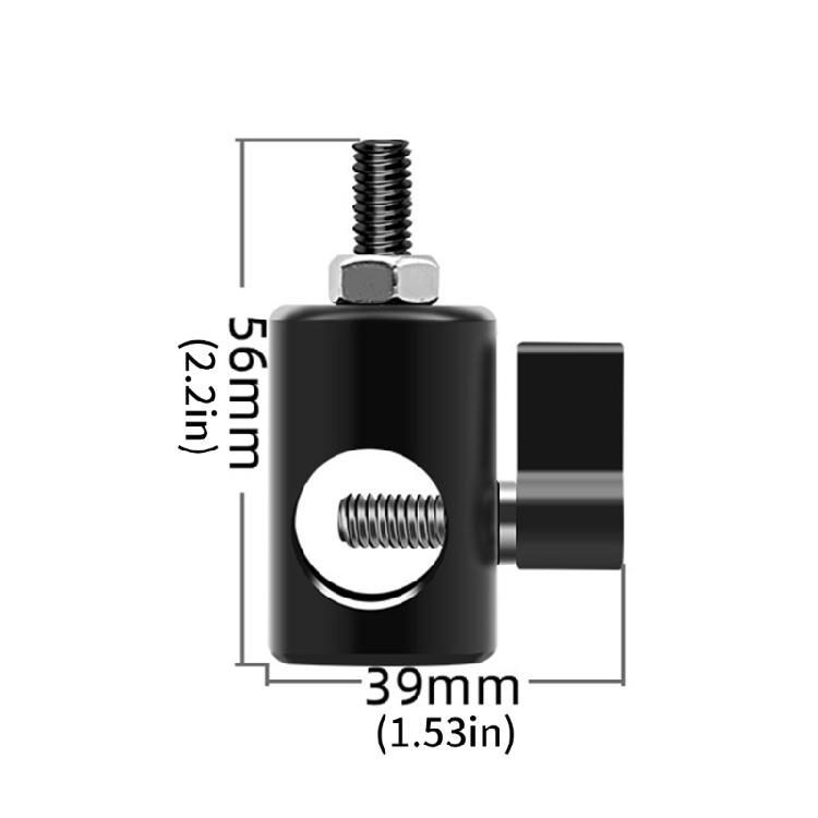 Universal Stainless Steel 1/4inch Thread Converters Base For 16mm Support Rod And Studio Mounting Solution