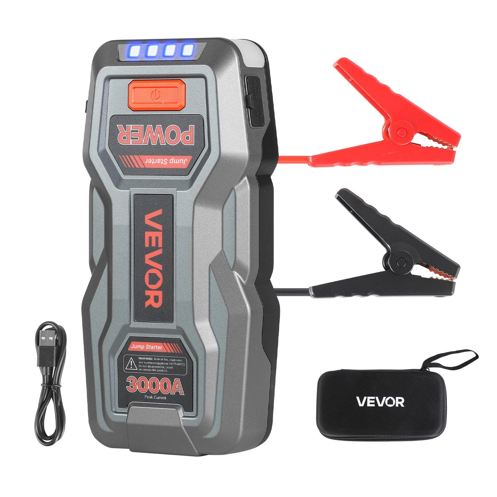 VEVOR Jump Starter, 3000A Peak, Car