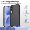 KEYSION Matte Translucent Black Phone Case for VIVO V70 FE Soft Silicone+PC Anti-slip Shockproof Back Cover for VIVO V70 FE 5G