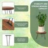 Wood Modern Plantings Holder Kit Stable Sturdy Mid Century Plantings Stand Set Versatile Metal Tall Holder for Home Decor
