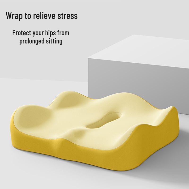Memory Foam Coccyx Decompression Chair Cushion - Multifunctional Thickened for Office Comfort 34x40x8 cm 1440₽