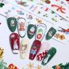 Cute Christmas Nail Stickers: Snowman, Santa, Snowflake & Reindeer Designs