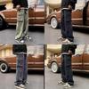 American Retro Work Pants For Men With Stretch Fabric Casual Style For Daily Wear