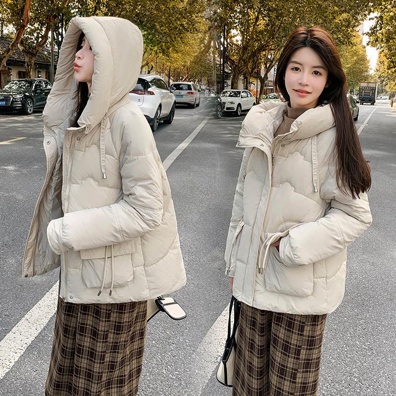 Winter fashion trend loose thickened hooded padded jacket women's short small warm padded jacket padded jacket
