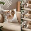 Animal Kwali Cat Dog Pillow Case Comfort Sofa Bed Silky Elegant Invisible Zipper Custom Decorative Cushion Cover