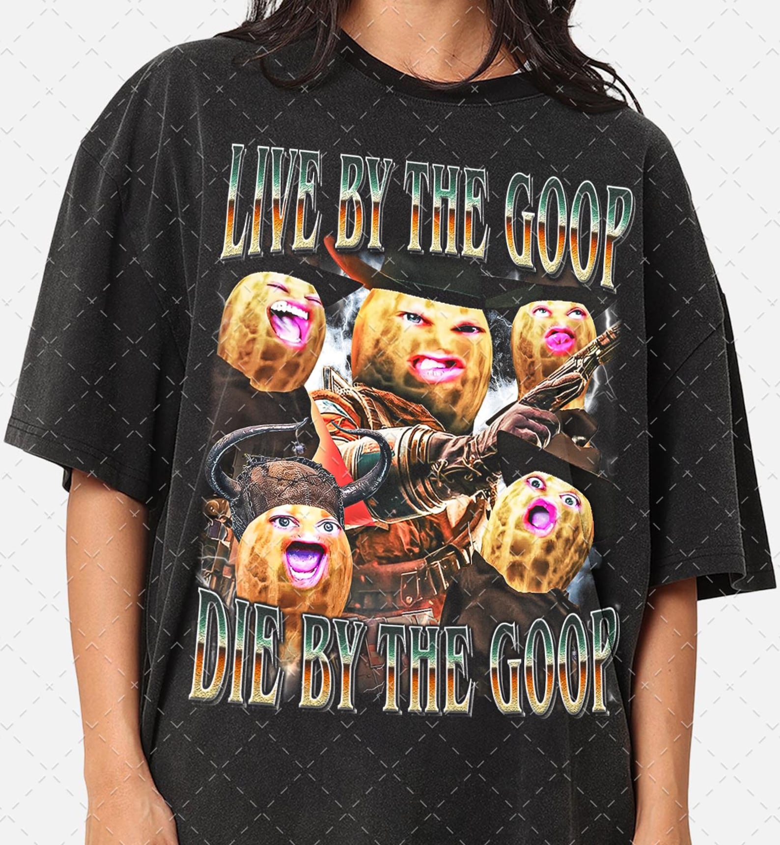 Limited The Burnt Peanut, Vintage90s GOOP GOOP Funny Shirt Gift for Woman anda Man L