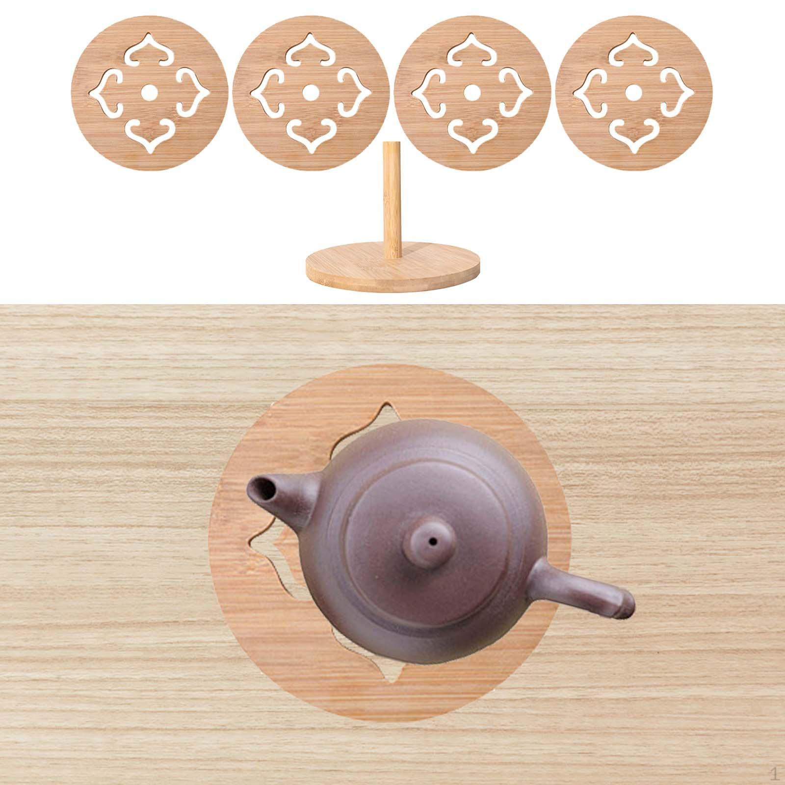 

Insulation Pad Kitchen Mat Cup Holder Placemats Decor Table Coaster Pot Set for Freezer 4 pieces