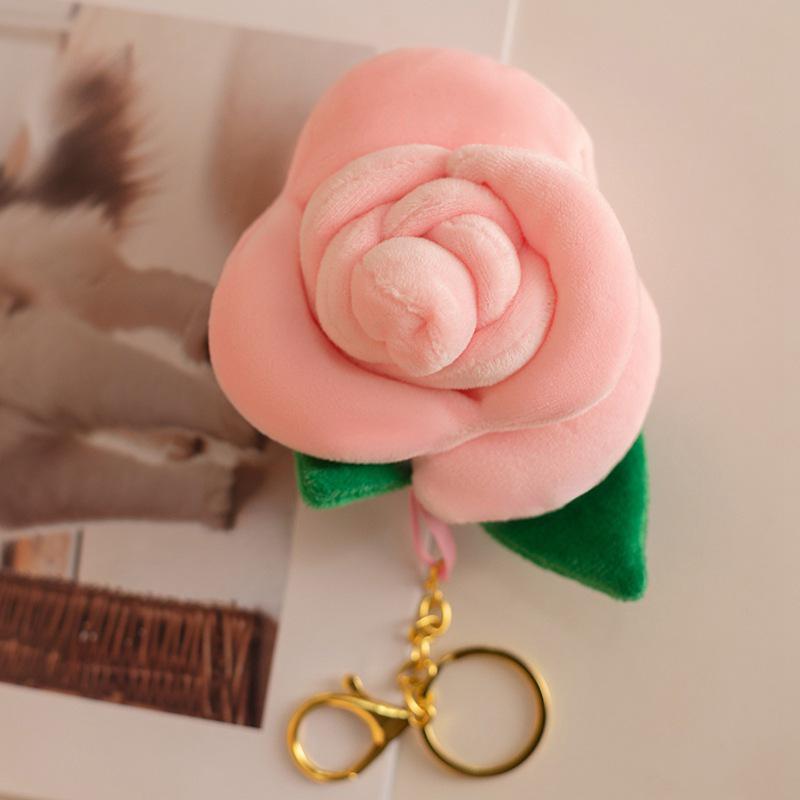 Portachiavi con Ciondolo Fiore di Rosa Colorato - Regalo Creativo di San Valentino per la Fidanzata