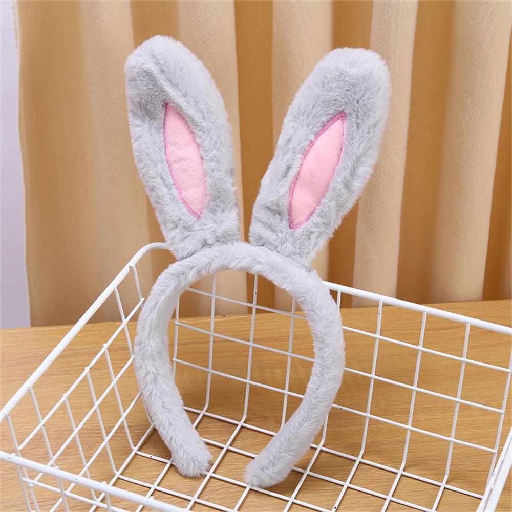 New Cartoon Plush Rabbit Ear Headband Hair Hoop for Women Girls Cosplay Props Bunny Ears Hairband Tiara Costume Hair Accessories