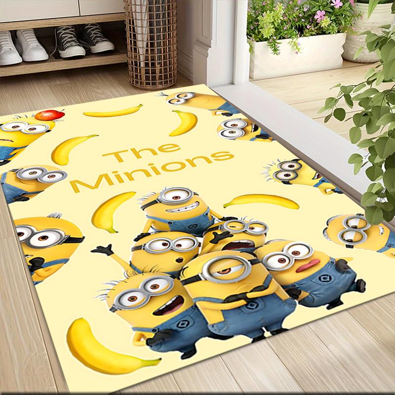 Minions Bananas Adventure Carpet Rug Soft Washable Antislip Home Living Room Sofa Mats Personalized Christmas Rug