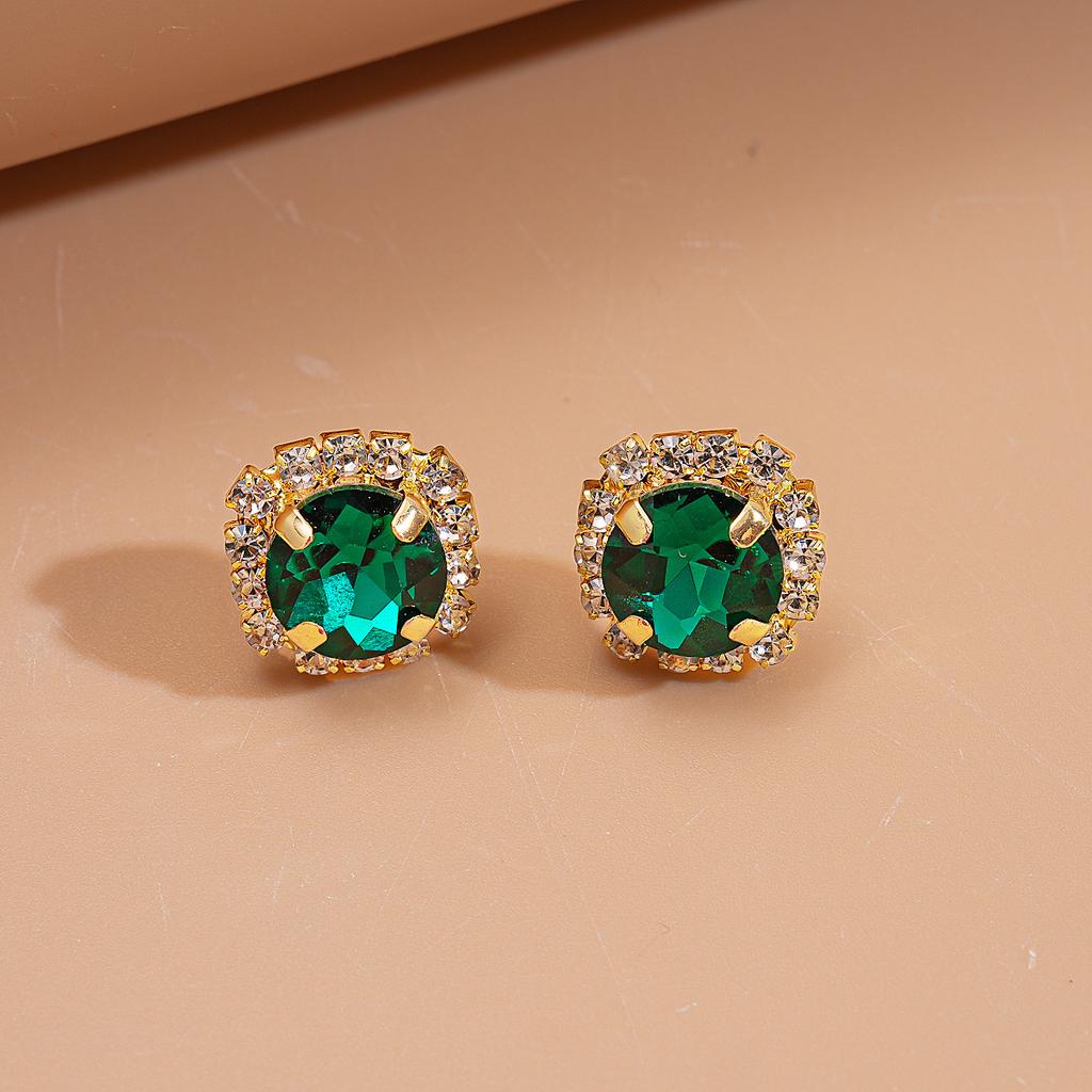 Two-piece Set of Light Luxury Diamond-encrusted Geometric Collarbone Necklace, Court-style Exquisite Niche Necklace