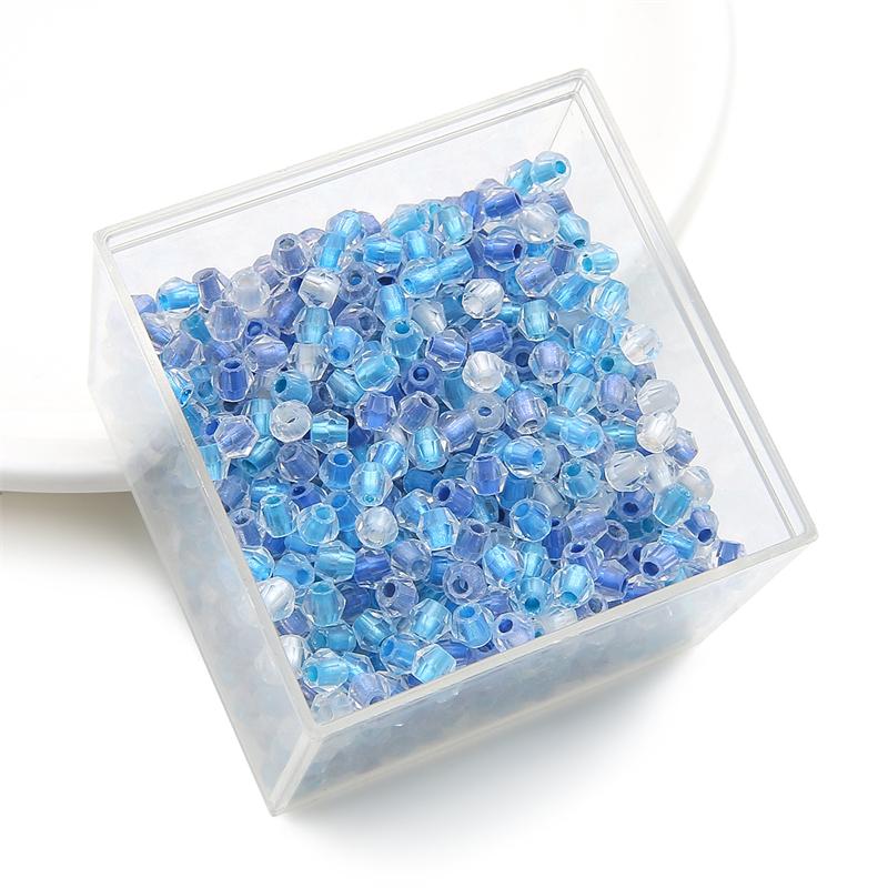 100 Stück hochwertige Glasperlen, geschnitten, gefärbte Diamant-Kristallperlen für die Herstellung von Ohrringen und Armbändern zum Selbermachen von Schmuck, Basteln, Zubehör