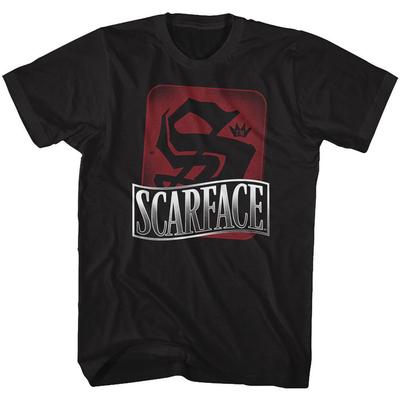 Scarface S Is For Scarface Black Adult T-Shirt
