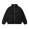 Men's Retro American Cotton Puffer Jacket - Warm, Versatile with Stand Collar and Zipper