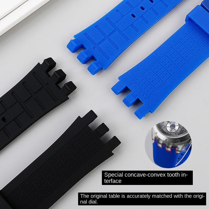 Cinturino in silicone da 22 mm Per Swatch SVG cinturino meccanico svg 403 402 402 407 409 SVGB400 Accessori cinturino da polso in gomma morbida da uomo