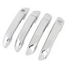 4 Sets Car Exterior Door Handle Cover Left Hand Drive Chrome Impact Proof Adhesive Installation