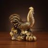 Metal Zodiac Chicken Ornament Home Decoration TV Cabinet Chicken Decoration Feng Shui Accessories Chinese Style Chicken Statue