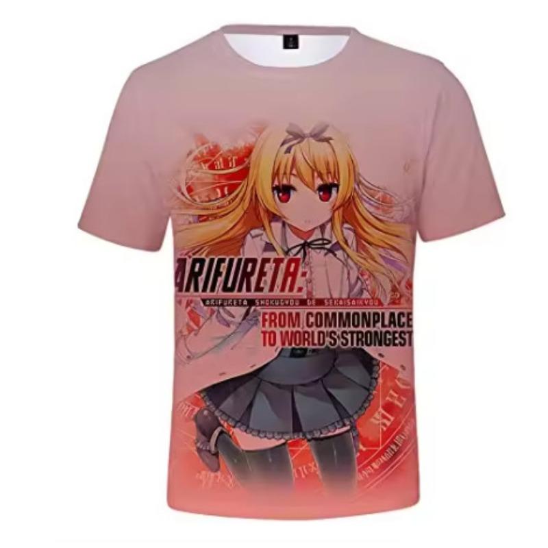 

От обычного до сильнейшего в мире аниме мужская футболка с коротким рукавом, напечатанная на 3D-принтере S