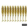 MEREDITH Easy Shiner Esca Morbida 50mm/0.88g & 65mm/1.52g & 75mm/2.4g & 100mm/4.8g 10 pezzi Classico Coda a T Luccio Persico JXS01