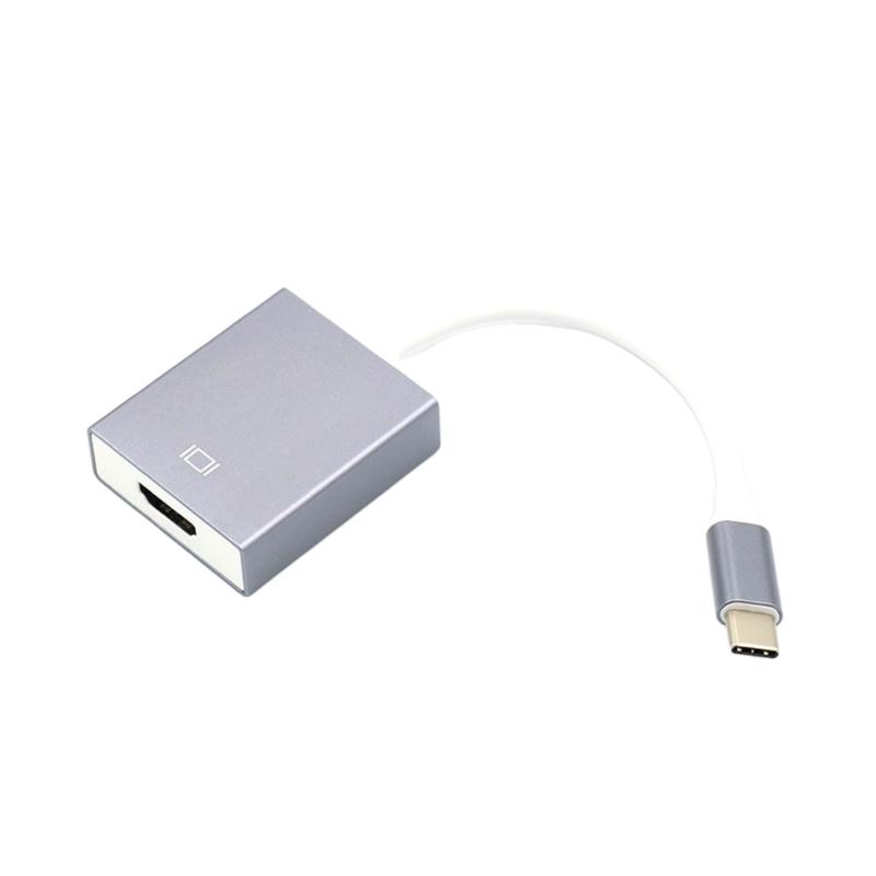 Aluminum USB C To Hdmis Converters Adapter Supports 4K Output for Smartphone Tablets Laptop To TV Monitors Connection