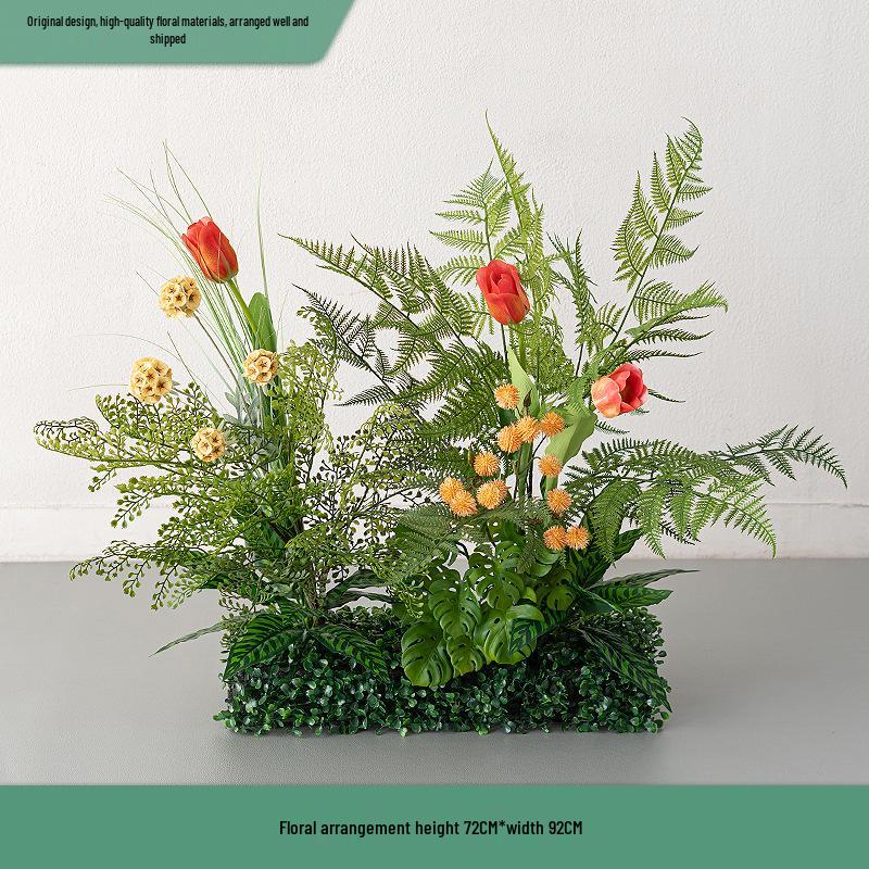 Greenery and Floral Art Installation for Open Spaces and Window Displays