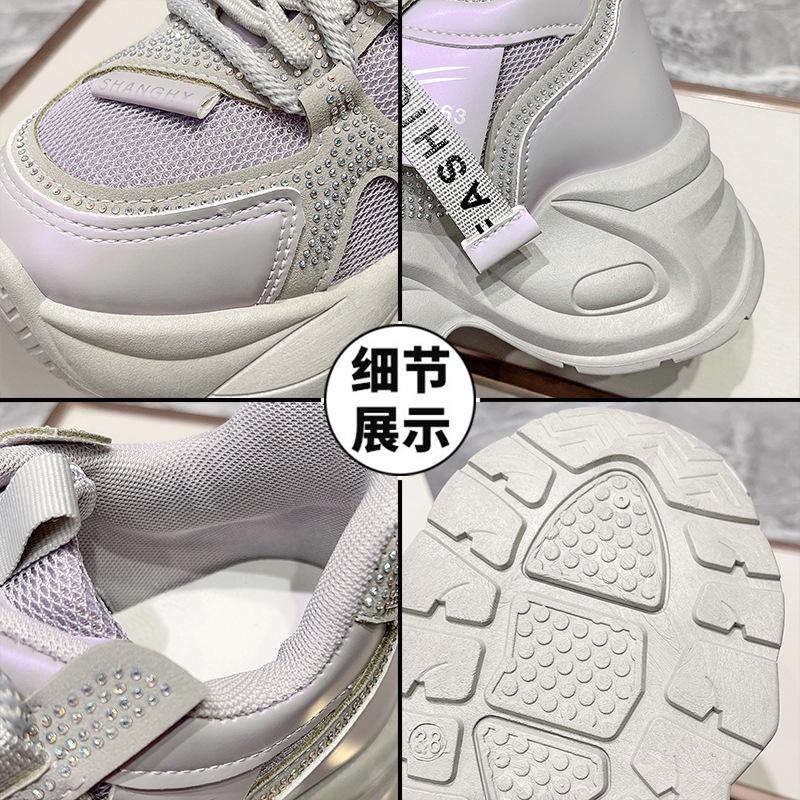 Dad shoes 2025 spring and summer new thick-soled muffin shoes versatile niche small man explosion