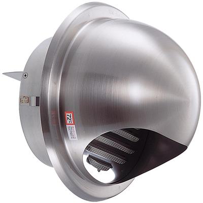 JAPPY Ventilation Louver (with Round Hood for Exterior Walls) for Natural Intake and Exhaust, UK-GN150SDJ-MA