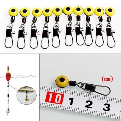 30Pcs New Outdoor Fishing Tool Spool Stopper Bean Belly Float Connector Built-in Lock Sturdy Outdoor Fishing Equipment