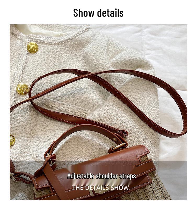 2025 Kelly Bag: Trendy Women's Straw Woven Crossbody for Seaside Vacations and Beach Outings