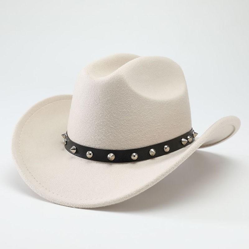Autumn and winter European, American and western cowboy hats fashion woolen jazz hats men's and women's British fedora hats