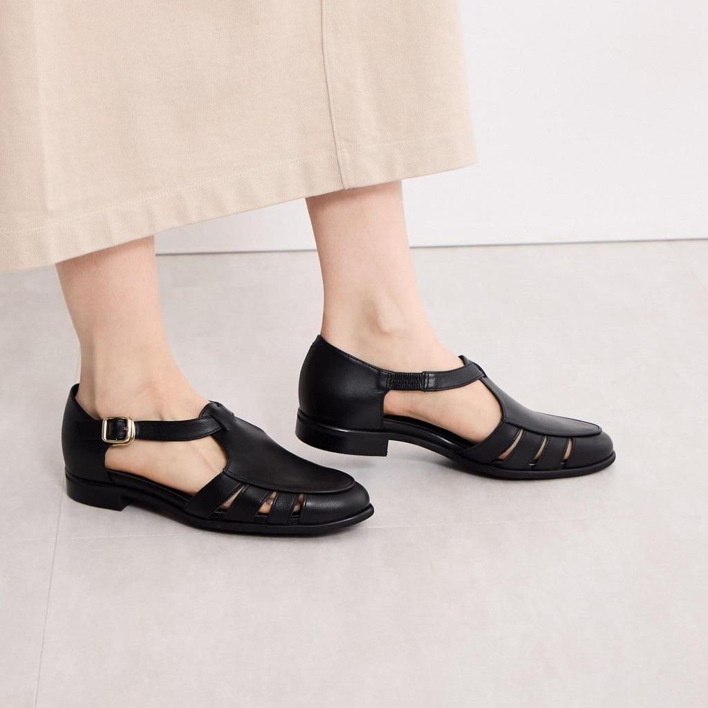 HIMIKO/Himiko/T-Strap Gurkha Shoes/651502 Black 240