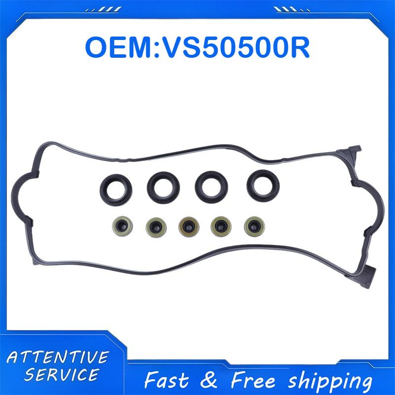 Engine Valve Cover Gasket Set VS50500R Compatible with Acura El 1.6L 16 Valve D16Y5 D16Y7 D16Y8 1997-2000