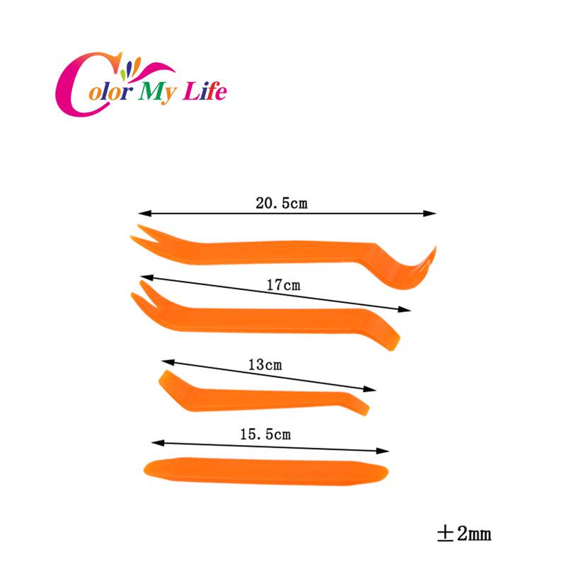 New 4pcs Auto Car Radio Panel Door Clip Trim Dash for Renault Koleos Duster for Skoda Yeti Mazda 2 3 5 6 Cx-5 Cx-7