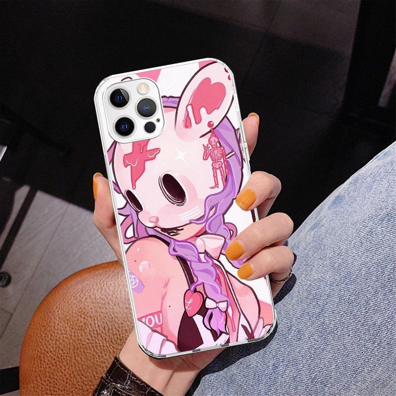 Cute Anime Girl INS Phone Case For iPhone 17 Air 16 Pro Max 16E 15 + 14 Plus 11 12 13 Mini 7 8 SE Gift Print Cover Fundas 16 Pro