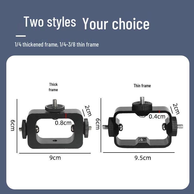 Universal Multi-Camera Live Streaming Stand with Three-Position Phone Clip, Gimbal, and Adjustable Tripod