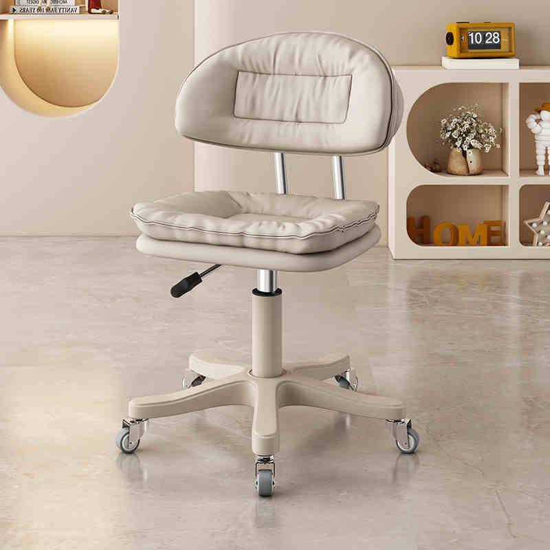 Reliable Beauty Stool Swivel Recliner with Casters for Home and Makeup
