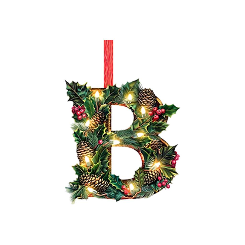 2D Christmas Decoration Pendant Christmas Tree Tag Theme Party Crafts Ornament
